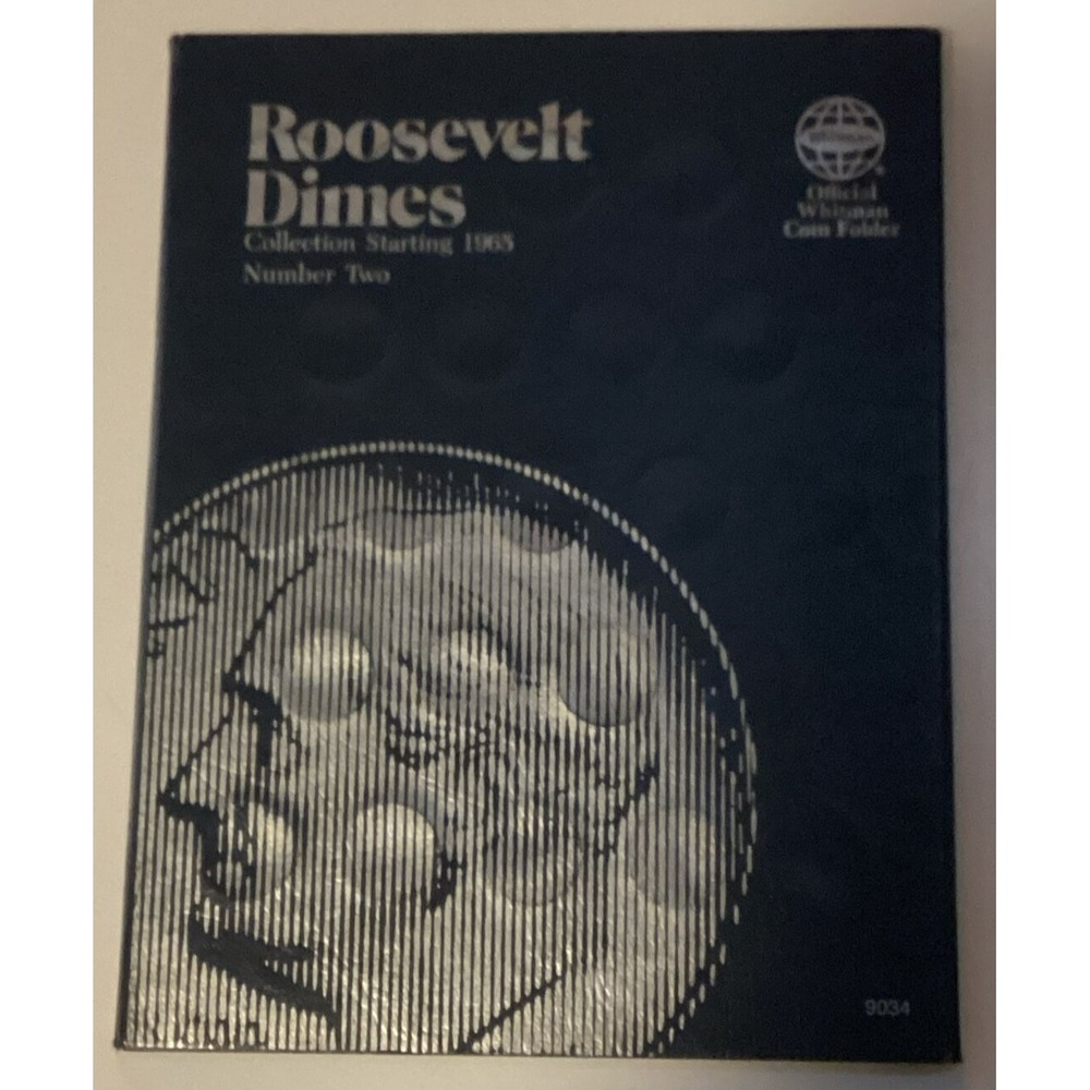Whitman Coin Folder Roosevelt Dime 1965-1990 OS New Blue Collector Book 9034